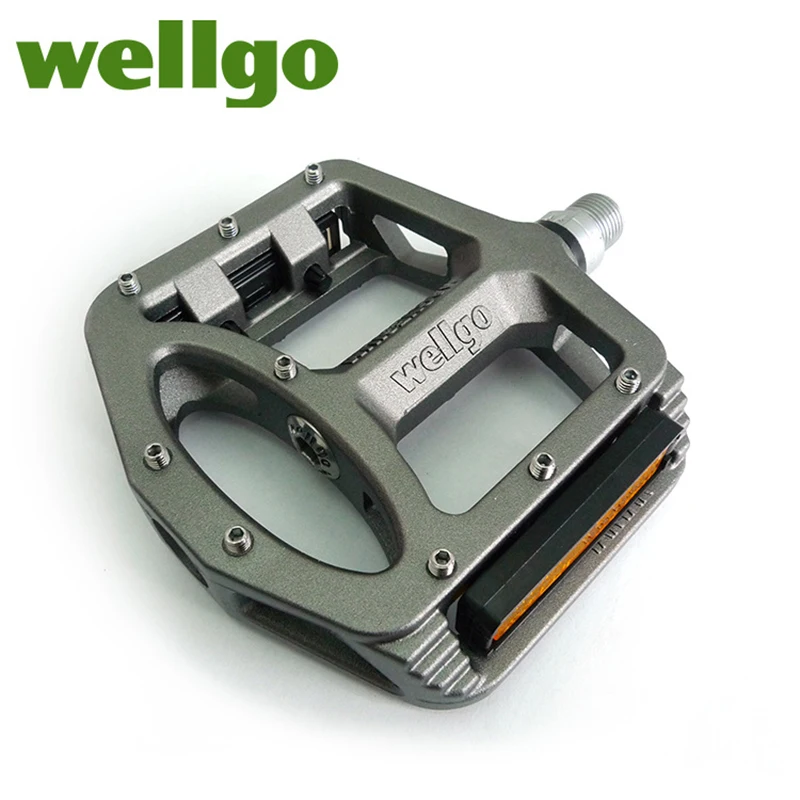 Green US SELLER Wellgo MG-1 Big Platform Pedals MTB BMX Road Bike Bicycle