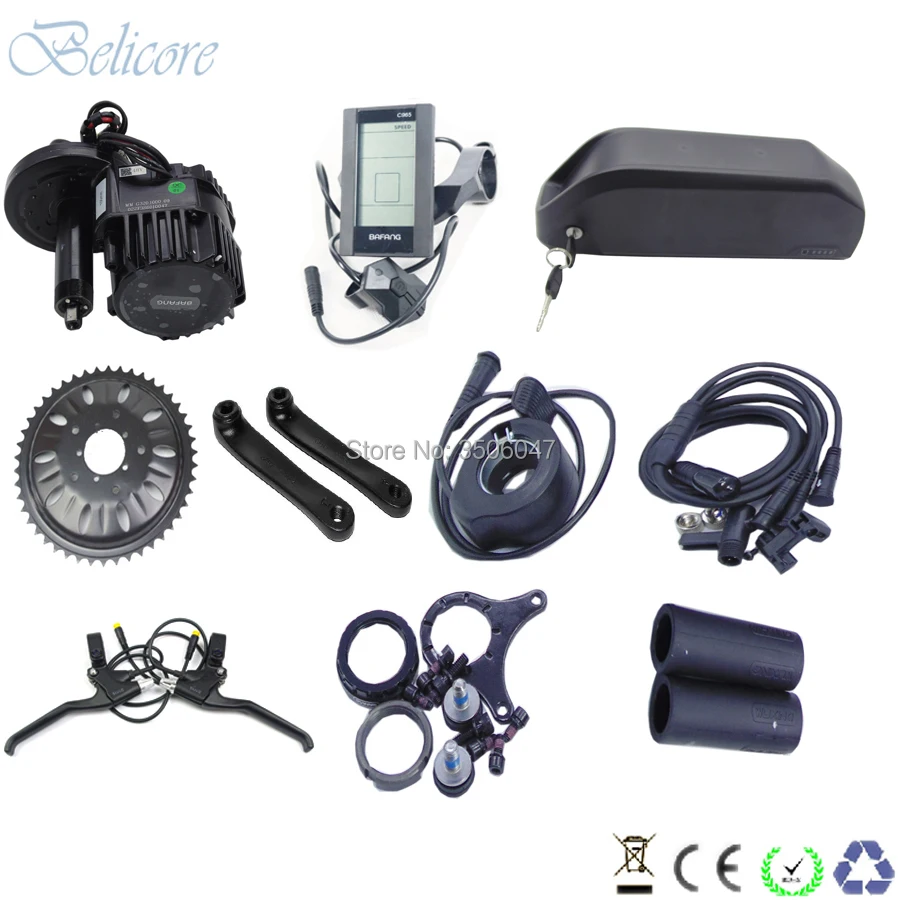 Limited Offer for  bafang/8fun bbs03 bbshd 48v 1000w ebike mid drive motor kits with 48v 17.5ah shark case down tube e