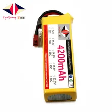 LYNYOUNG RC 2 S Lipo Батарея 7,4 В 4200 мАч 25C для автомобилей Самолет вертолета лодка Акку