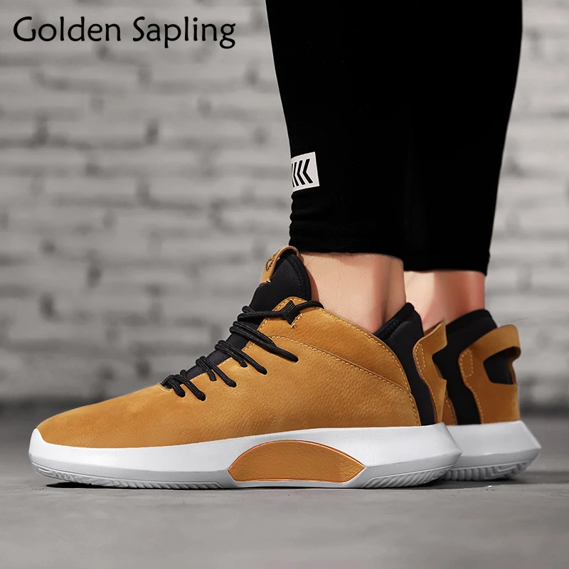 

Golden Sapling Mens Running Shoes Waterproof Leather Men's Sneakers Basket Runners Sports Running Shoes Men Winter New Sneakers