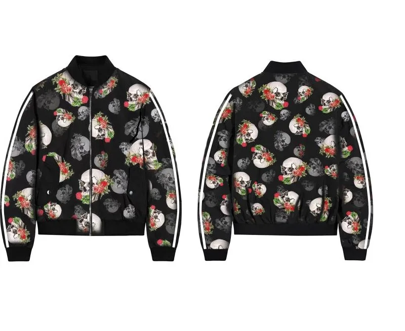 

ZOGAA 2019 skulls print women jacket o-neck chaqueta mujer extra size casaco feminino