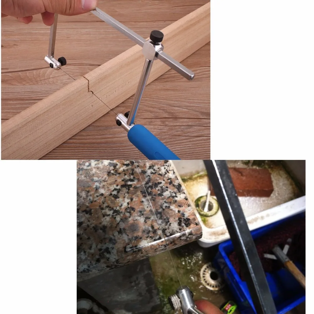 Durable Mayitr 1m Metal Wire Saw Blades 0.26/0.38mm Diamond Emery Jade Metal Glass Cutting DIY