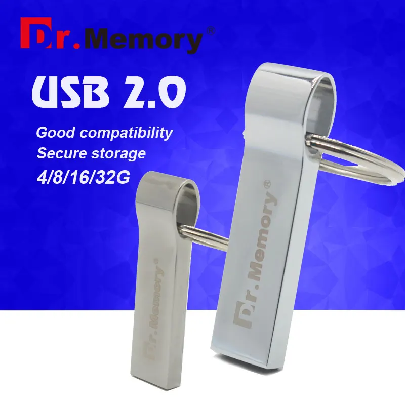 Металлические USB флэш накопители 16 ГБ накопитель 32 супер мини карта памяти 4 8
