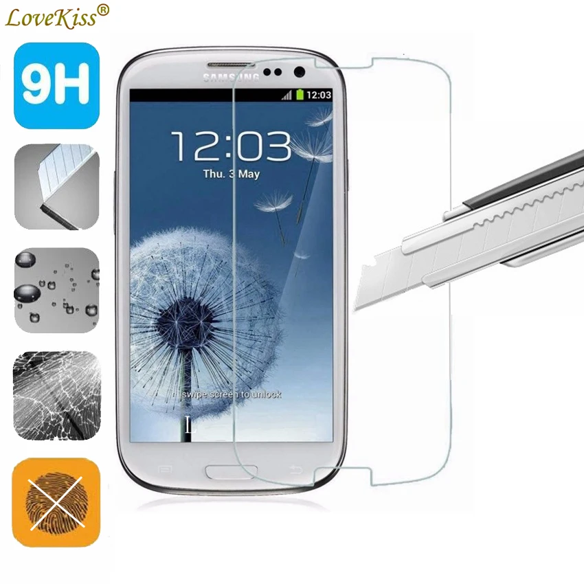 Закаленное защитное стекло 9H для Samsung Galaxy S3 SIII Neo i9301i I9300i|Защитные стёкла и плёнки|