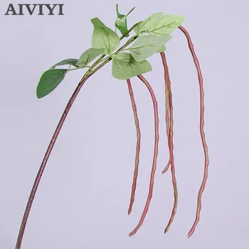 

Artificial plant simulation Long Pole Bean Asparagus Beans Cowpea branch plant wholesale home decoration party wedding decor