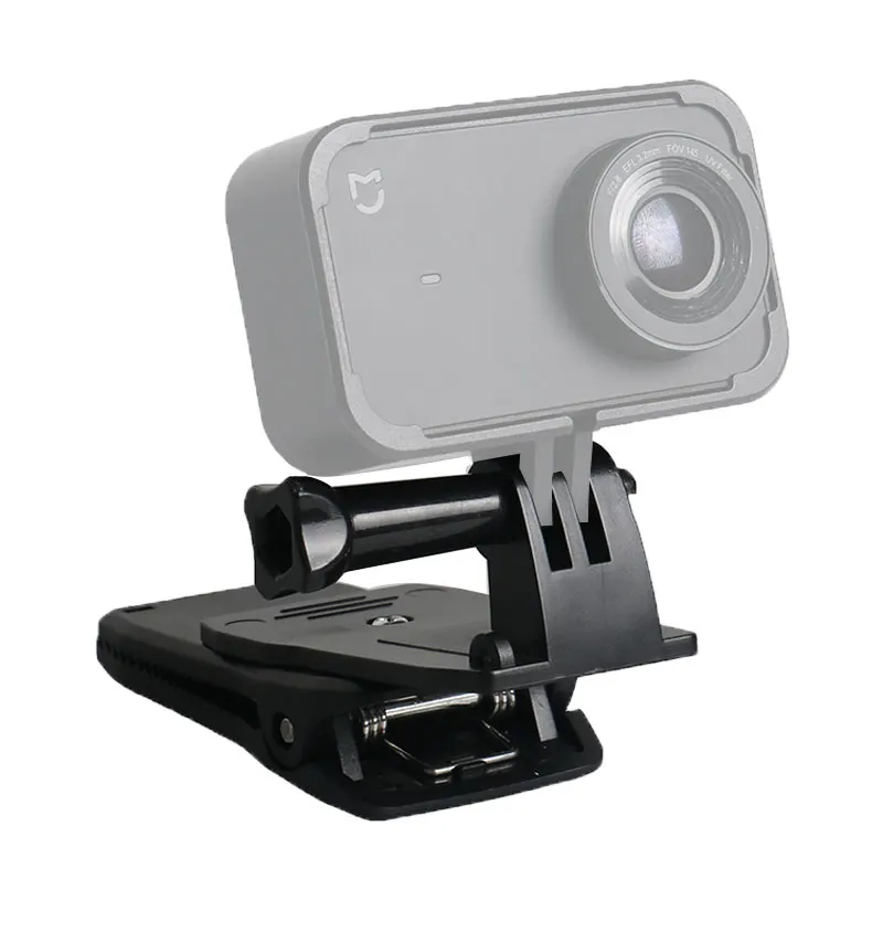 360 Degree Rotation Clip Backpack Hat Clip Clamp Mount for Gopro Hero 6 5 4 3+ 3 2 1 SJCAM SJ4000 Xiaomi Yi (5)