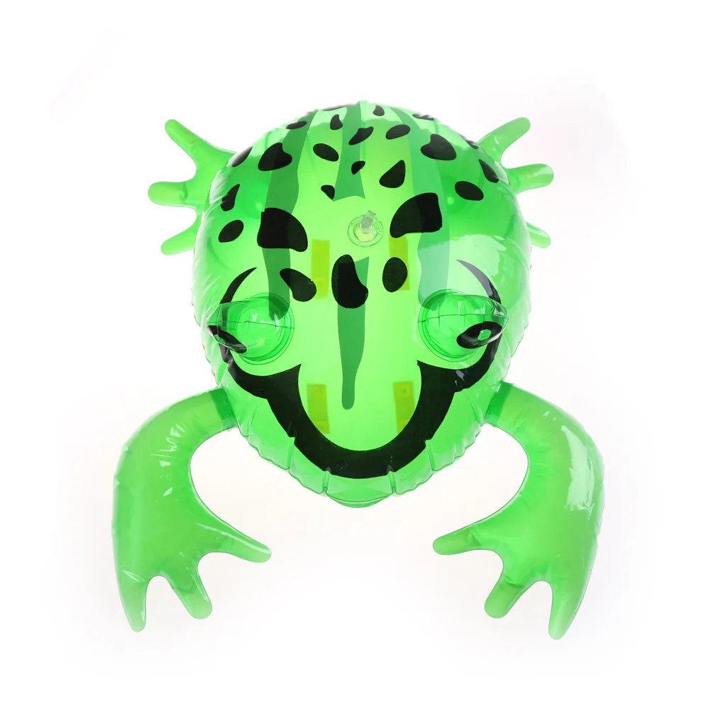 Friendly PVC Frog Inflatable Toys Children Green Frog Shaped Balloons Inflatable Cartoon Animals Toy for boy New Years Gift 1pcs