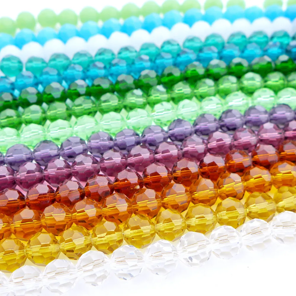 

wholesale 6/8/10/12mm Crystal 5000 Round faced Beads Top Quality Free shipping basic colors-1