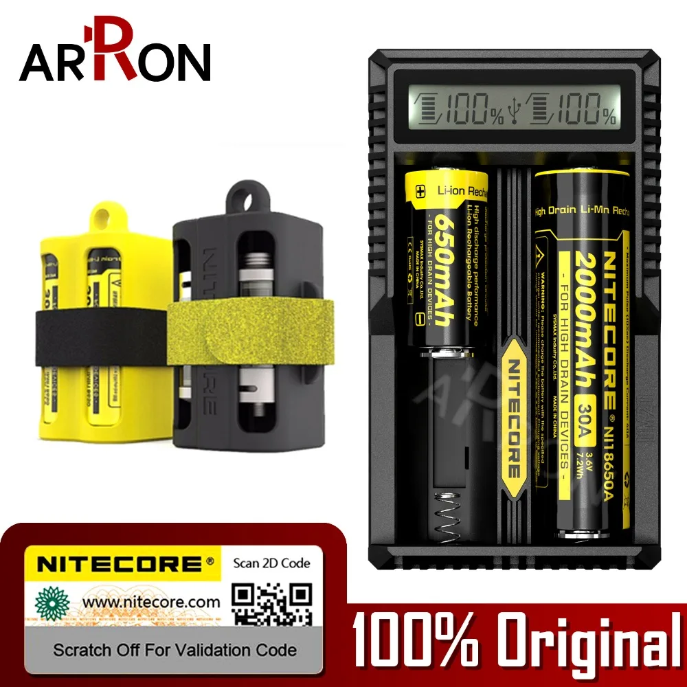 100% Оригинальный NITECORE UM20 цифровой Смарт USB литиевая батарея зарядное устройство Lcd