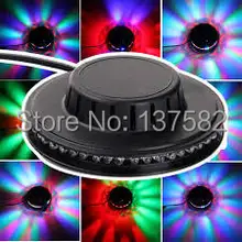 Wholesale-8W 90-240 в микро вращающаяся RGB лампа 48 Светодиодный s Подсолнечник светодиодный сценический светильник с розничной упаковкой DHL