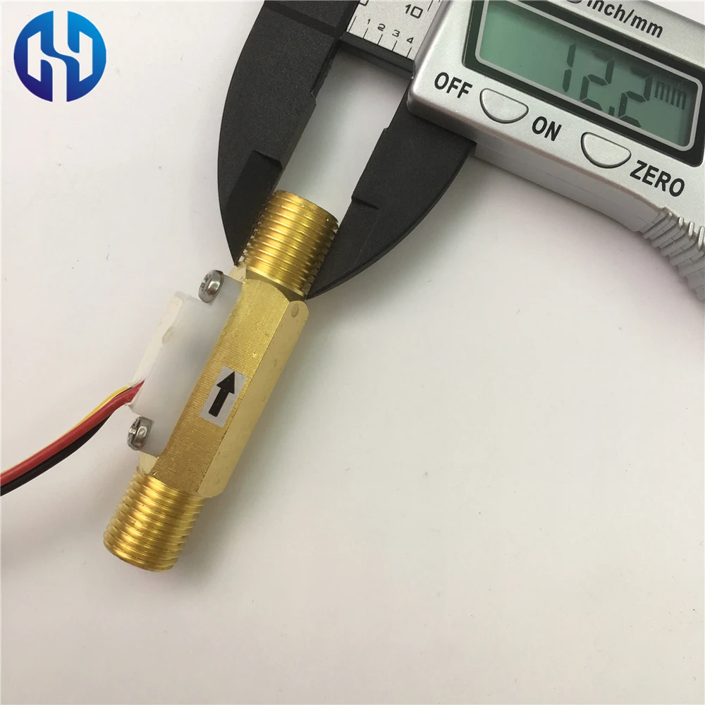 G1/4 &quotBSP латунь поток воды Сенсор расходомер зал меди Управление 0.35 3.0L/