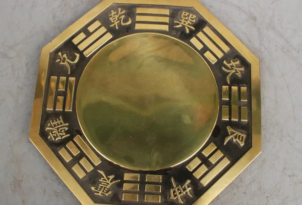 

11" Chinese Antique Gossip Mirror Bronze Statue