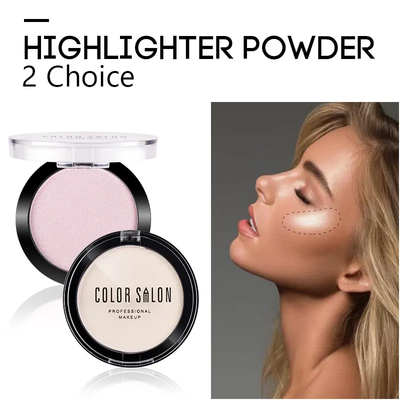 Highlighter Powder Face Makeup Waterproof Whitening Long lasting Makeup