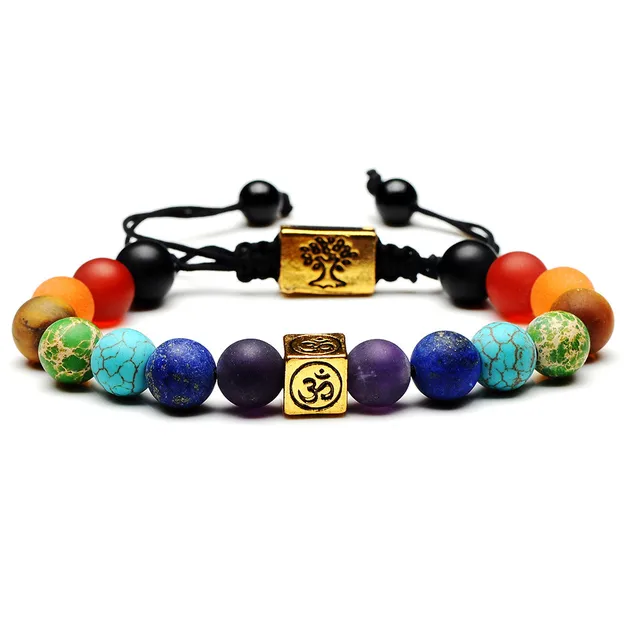 Bracelet Sept Chakras En Arbre De Vie