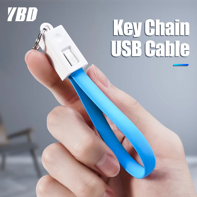 YBD USB кабель для iPhone samsung huawei Xiaomi Powerbank Micro usb type C кабель брелок аксессуар портативный зарядный кабель