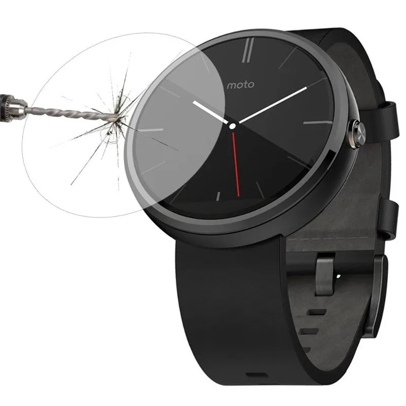 

Tempered Glass For Motorola MOTO 360 360S 360L Smart Watch 1st 2nd Gen 2015 1 2 42 46 mm 42mm 46mm Screen Protector Film