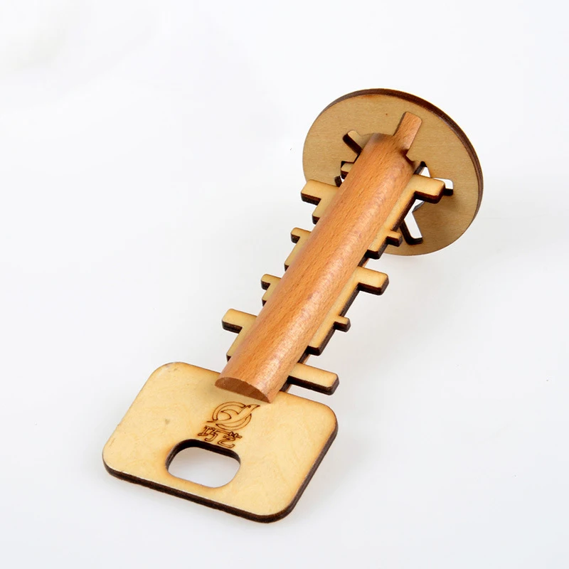 Wooden Toys unlock puzzle toy lock Toys children preschool educational