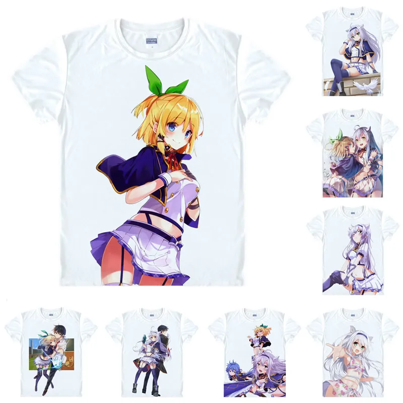 Рубашка Coolprint с аниме футболка рисунком акасика из учеников магических короткая