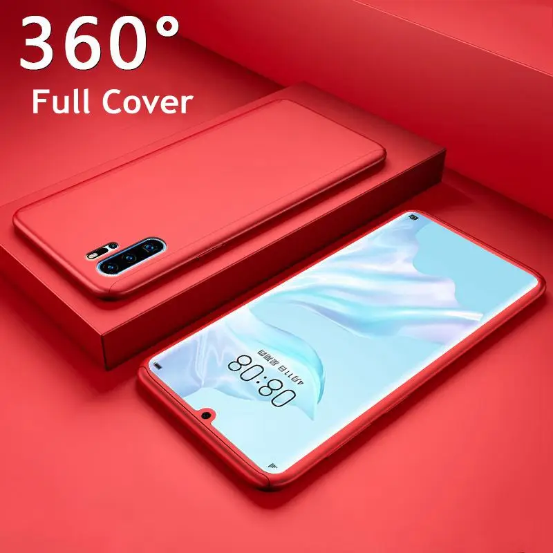 

360 Full Cover For Huawei nova 3 3i p20 lite honor 7x 8x 10 Case Hard PC Film Cover For Huawei p30 mate20 p20 pro PSmart 2019