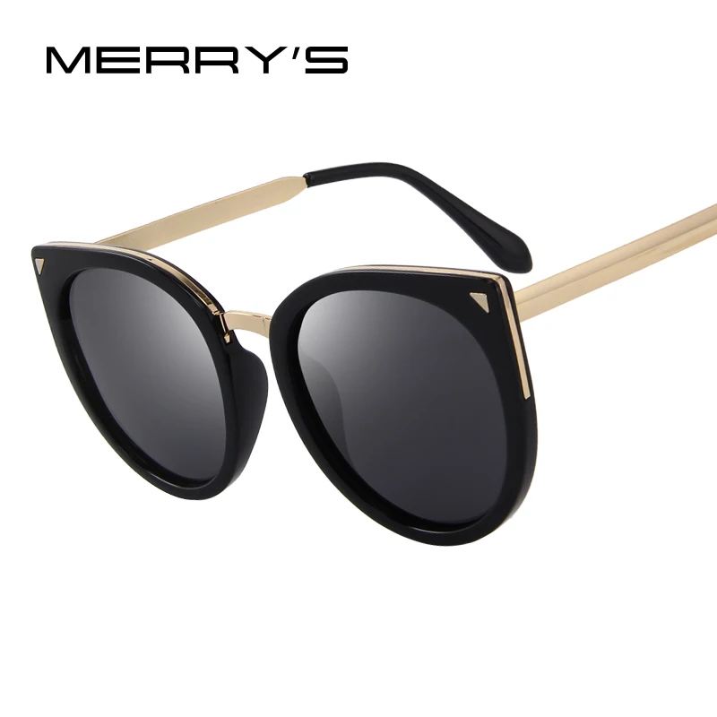 

Women Cat Eye Polarized Sunglasses Fashion Sunglasses Metal Temple 100% UV Protection S'6046
