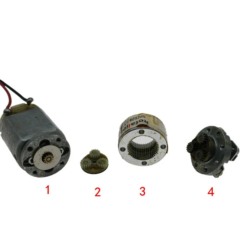 DC 6 В~ 18 в 12 В 480 об/мин роталин микро 24 мм 280 металлический редуктор Планетарная коробка передач 4 мм d-образный вал DIY робот автомобиль соотношение 1:19