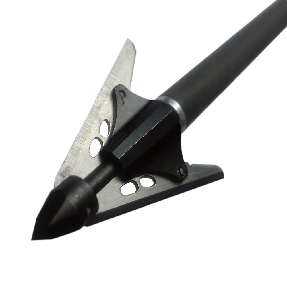 

Black blood Broadheads 100 grain Hunting Arrowhead Tips for Compound bow Archery 6pack