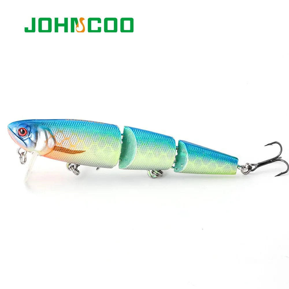 JOHNCOO Topwater воблер и во время плавания с резиновым покрытием рыболовная приманка 98