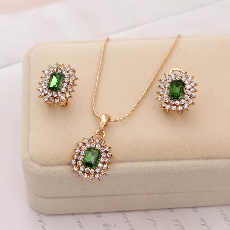 MINHIN, позолоченная цепочка, ожерелье для женщин, роскошные свадебные Стразы, ювелирный набор, свадебное ожерелье/серьги, драгоценный камень, кулон, набор