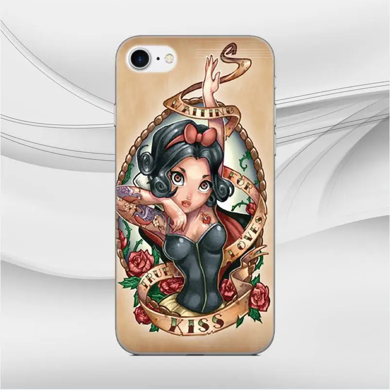 Print Princess Tattoo Bumper Silicone Cover Soft TPU Phone Case For Google Pixel 2 3 4 3A XL 2XL 3XL Lite 4XL Rubber Fundas - Цвет: Style 15