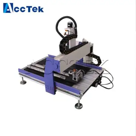 

AKM6090 4 axis machine cnc router 4 axis desktop 3d cnc wood carving machine AKG 6090 for wood, MDF, acrylic, stone, aluminum