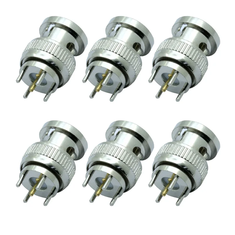 100 шт./лот BNC мужской ПК MONLUT pc коннектор печатной платы крепление 4 Pin Мужской центр
