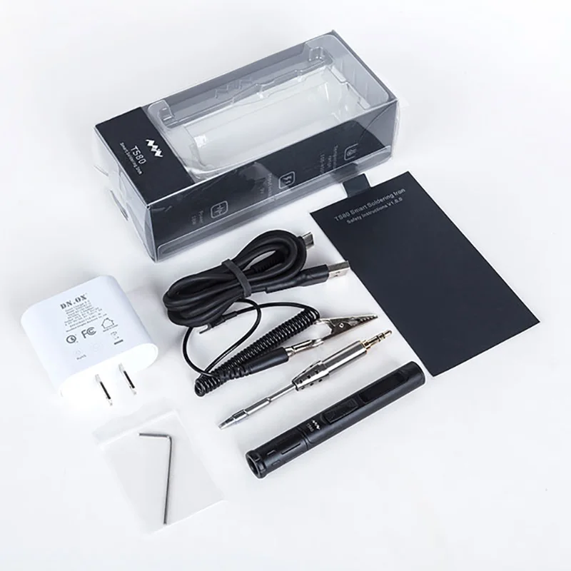 

Intelligent Soldering Iron TS80 Thermostat Mini Electric Solder Iron Digital Electric Soldering Iron Set Welding Tool