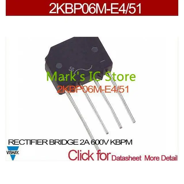 2KBP06M E4/51 RECTIFIER BRIDGE 2A 600V KBPM 2KBP06M E4|bridge rectifier ...