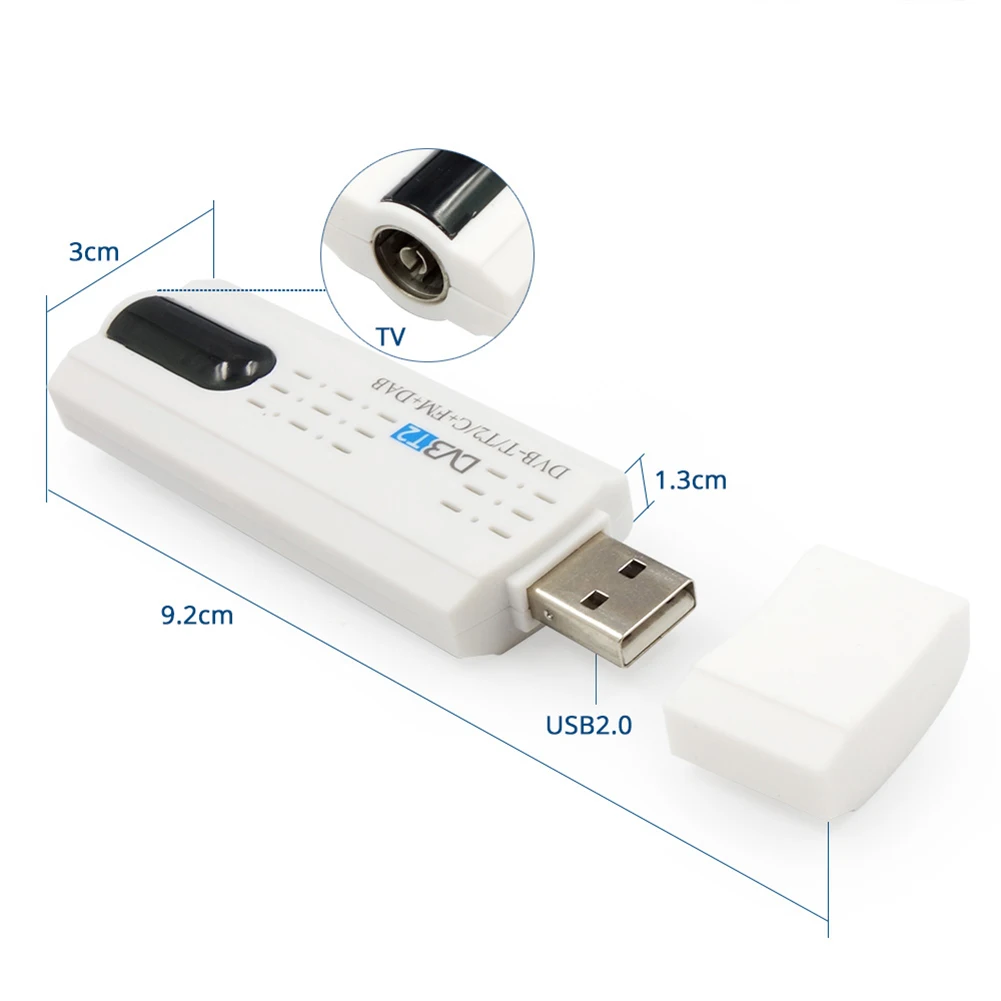 HD цифровой спутниковый USB 2,0 DVB T2 ТВ-палка антенна тюнера дистанционный Универсальный цифровой HD ТВ-приемник ПК ноутбук пульт дистанционного управления