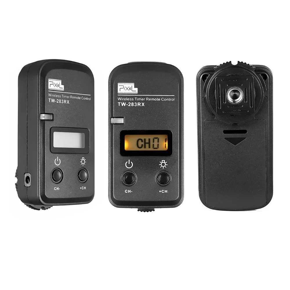 PIXEL TW-283 N3 Wireless Timer Shutter Release Remote Control For Canon EOS 7D/6D/5D series/1D series/50D/40D/30D/20D/10D camera remote shutter button camera remote shutter release