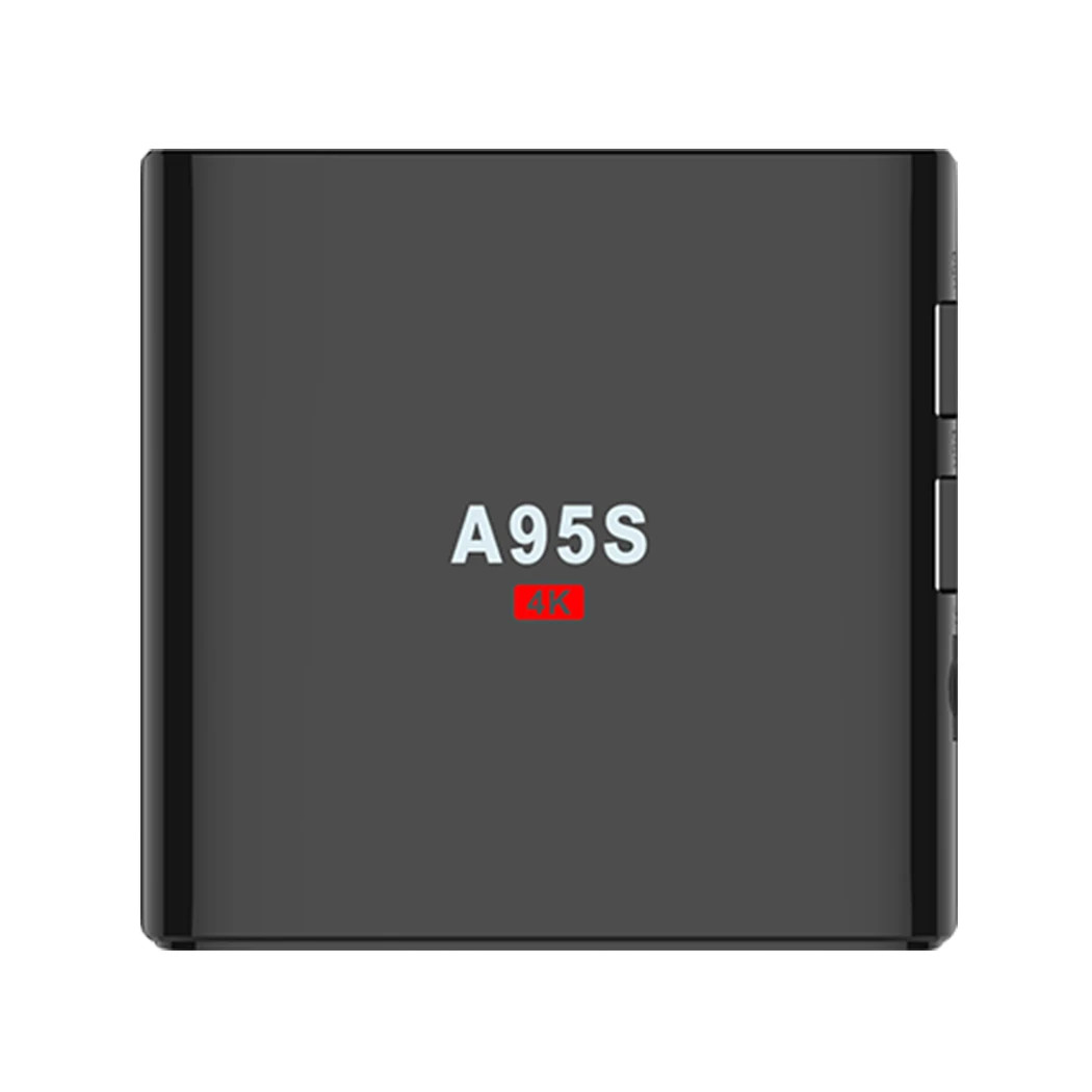 A95S Android 7 1 2 ГБ 16 WI FI 100 м LAN Inteligente ТВ 4 К Suporte 3D HD Media плеер мини поле HD|ТВ-приставки и