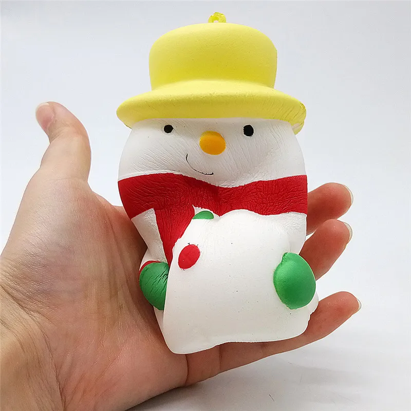Funny Santa Claus Snowman Santa Bear Squishy Slow Rising Toys Cute Cartoon Xmas Teddy Bear Squishies Squeeze Stress Relief Toy (2)