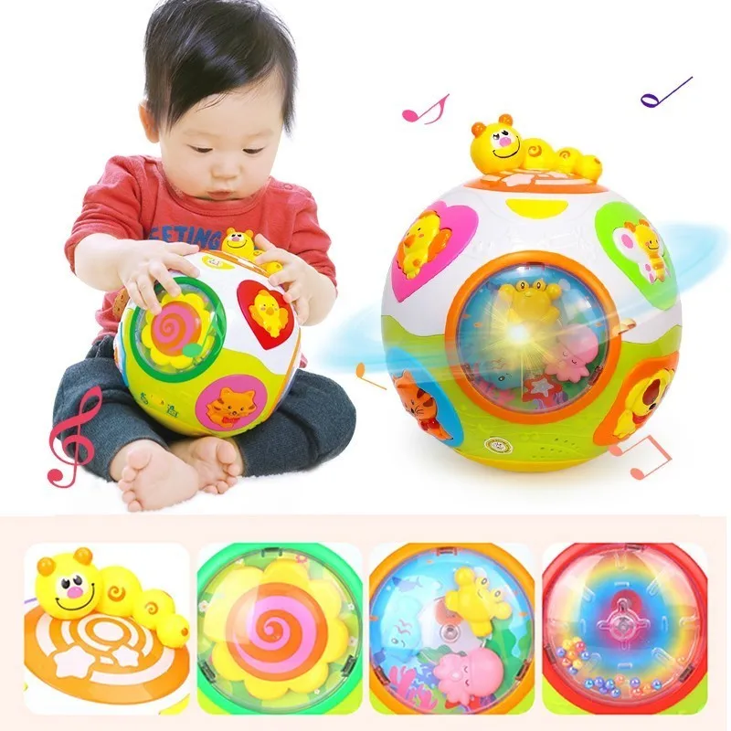 

Baby Toys Toddler Crawl Toy with Music & Light Teach Shape/Number/Animal Kids Early Learning Educational Toy Gift