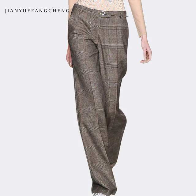 plus size wool pants