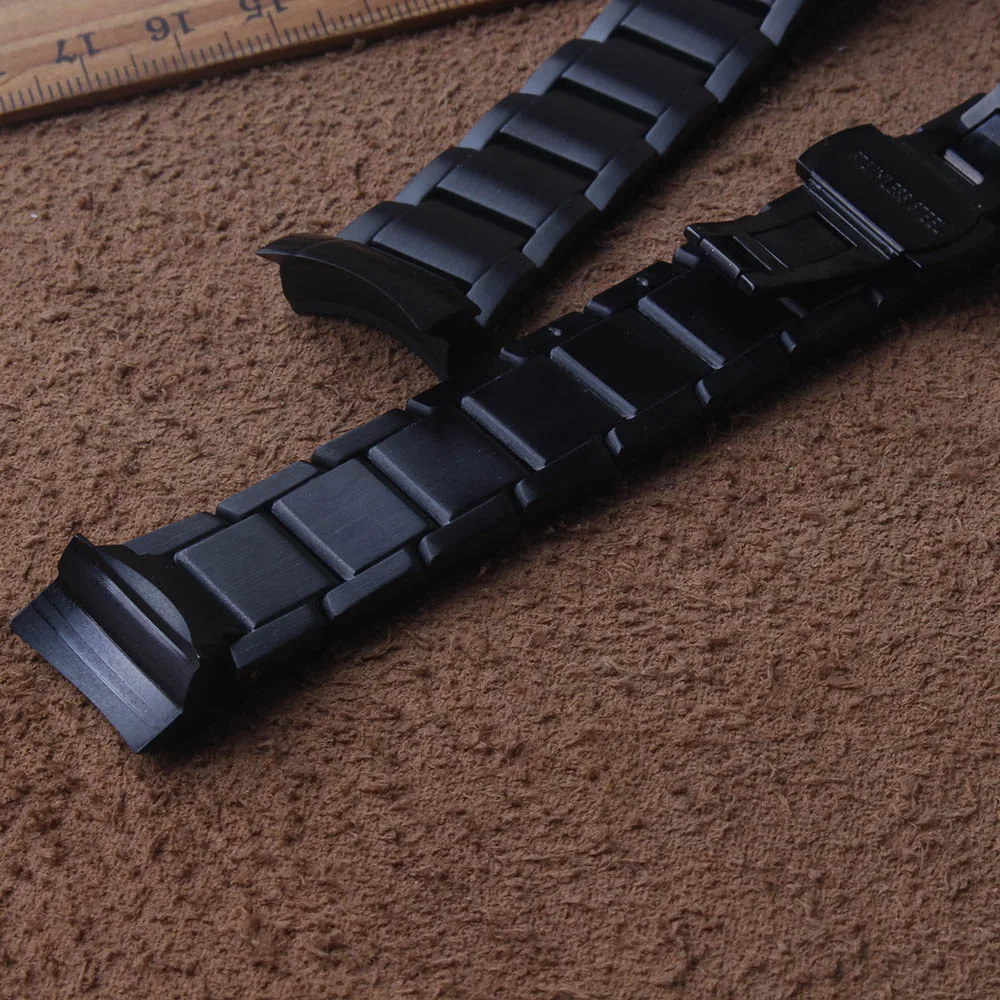 Ремешок для часов из нержавеющей стали Металл Высокое качество для samsung Galaxy спортивные часы мужские черные Ремешки для наручных часов браслет изогнутый конец 20