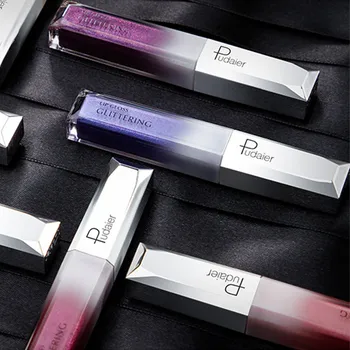 

Pudaier 18 Colors Optional Diamond Pearl Lip Gloss Moisturizing Lips Beauty Metallic Glitter Liquid Lipgloss Waterproof Makeup