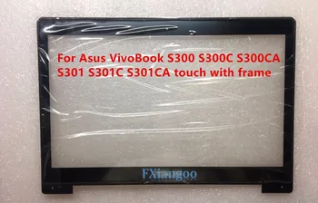 

13.3" Tablet Touch screen with frame For Asus VivoBook S300 S300C S300CA S301 S301C S301CA touch Panel Digitizer Glass