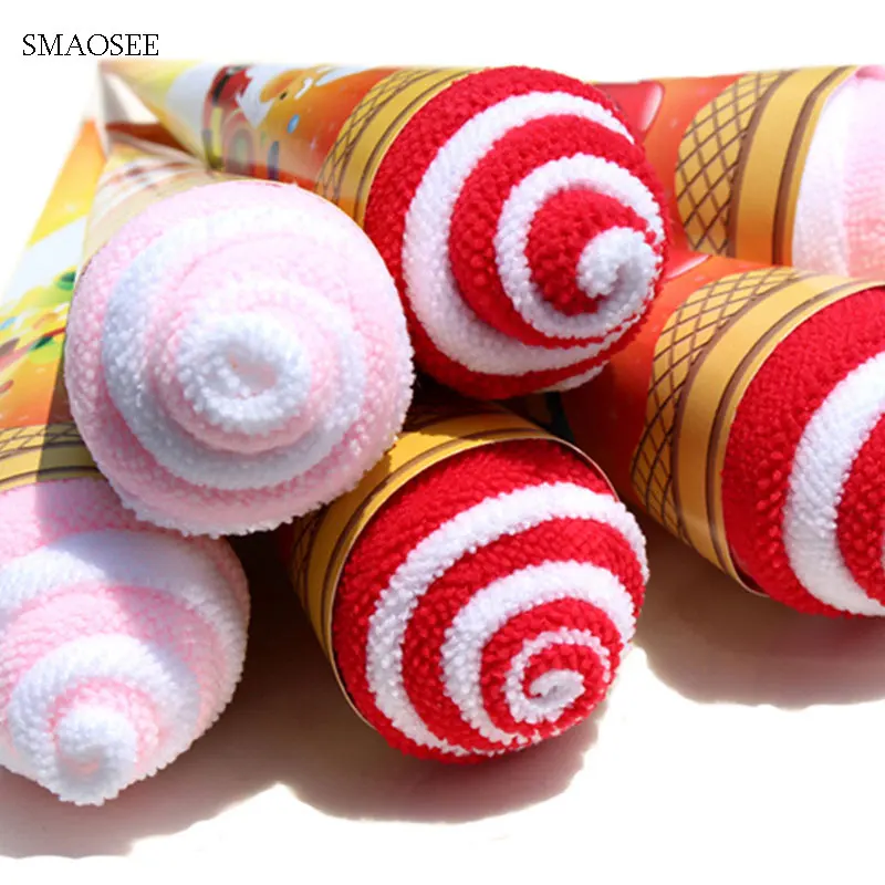

2018 Christmas Decorations For Home Creative Cute Ice Cream Toys For Kids Gift Cartoon Props ice Cream XMAS Party Supplies Gift