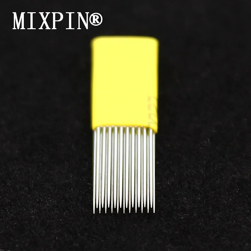 

10PCS Microblading Shading Blades Tattoo Needles 21 Pins Fog eyebrow & Lips Needle DOUBLE ROW Microblading Needles 21M1