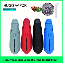 Оригинальная подводная лодка Hugo Vapor, сухая травяная Заправка для парогенератора, комплект 2200 мАч, вейп с паром Herbva, керамическая камера, Vape