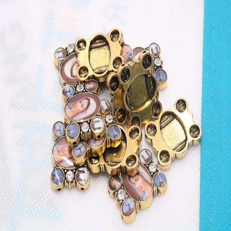 Католическая Медаль с бисером ручной работы|Шармы| |