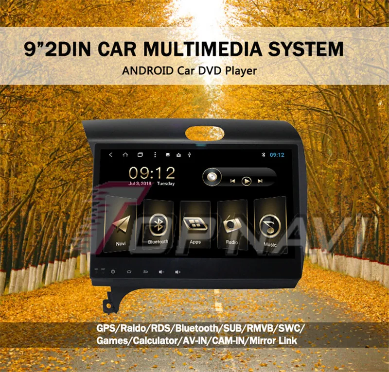 car radio bluetooth For KIA K3 2014