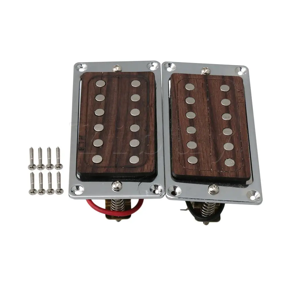 

Yibuy 2pieces Ceramic Magnets Humbucker Pickup and Chrome Pickup Frames