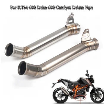 

For KTM 690 DUKE Slip-on DUKE 690 Catalyst Delete Pipe Motorcycle Cat Catalizador Eliminator Link Pipe Exhaust Moto Escape