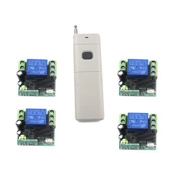 

MITI-DC 12V 1channel 10A rf wireless remote control switch system 4Receiver&1Transmitter 315MHZ/433 MHZ SKU: 5379